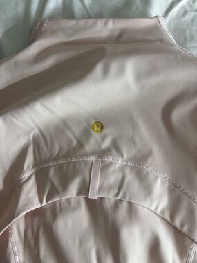 Lululemon Light Rose Gold Pink Athletic Define Jacket with Logo